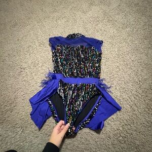 Colorful Beaded Women's Dance Costume